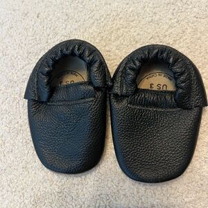 Stylish Black Kids Moccasins